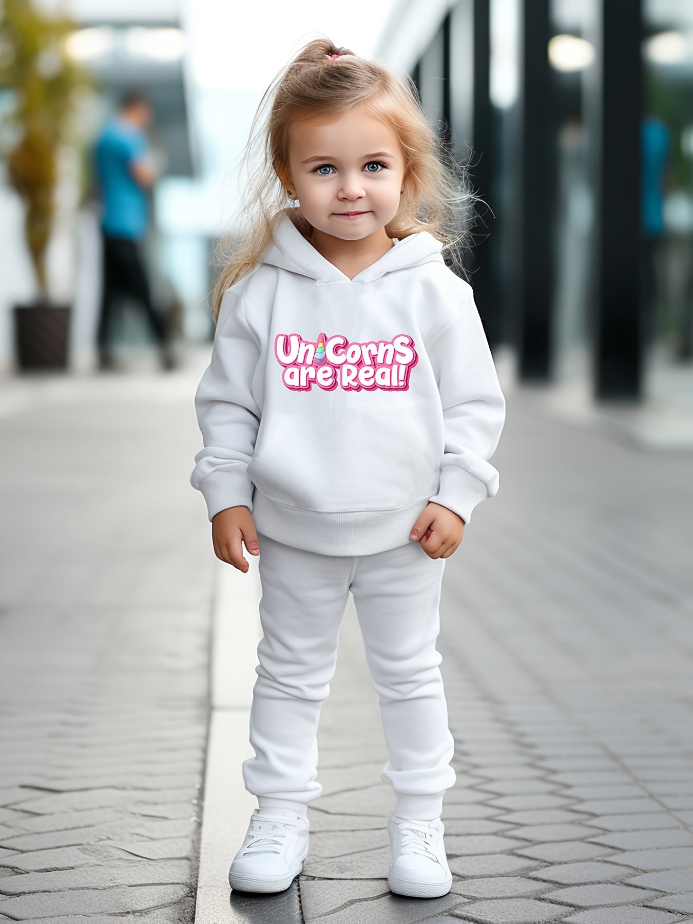 UNICORNS ARE REAL Hooded Pullover Pants Set For Sports Gift