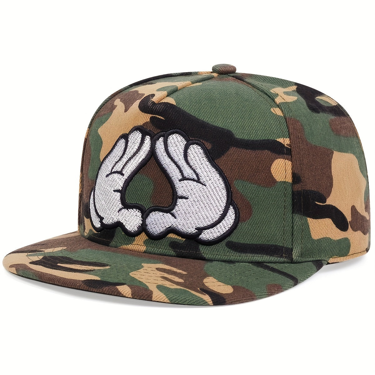 Men's Double Hands Mult. Flat Brim Hat