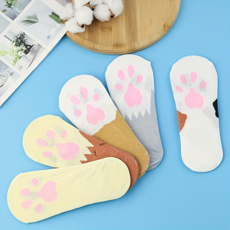 Animal Claw Print Ankle Socks Women's Stockings & Hosiery