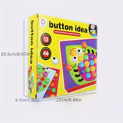 Button Art Toys Crafts For Toddler Activities Game Peg Board Preschool Toys