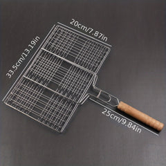 Stainless Steel Grill Basket BBQ Grilling For Fish And Vegetables