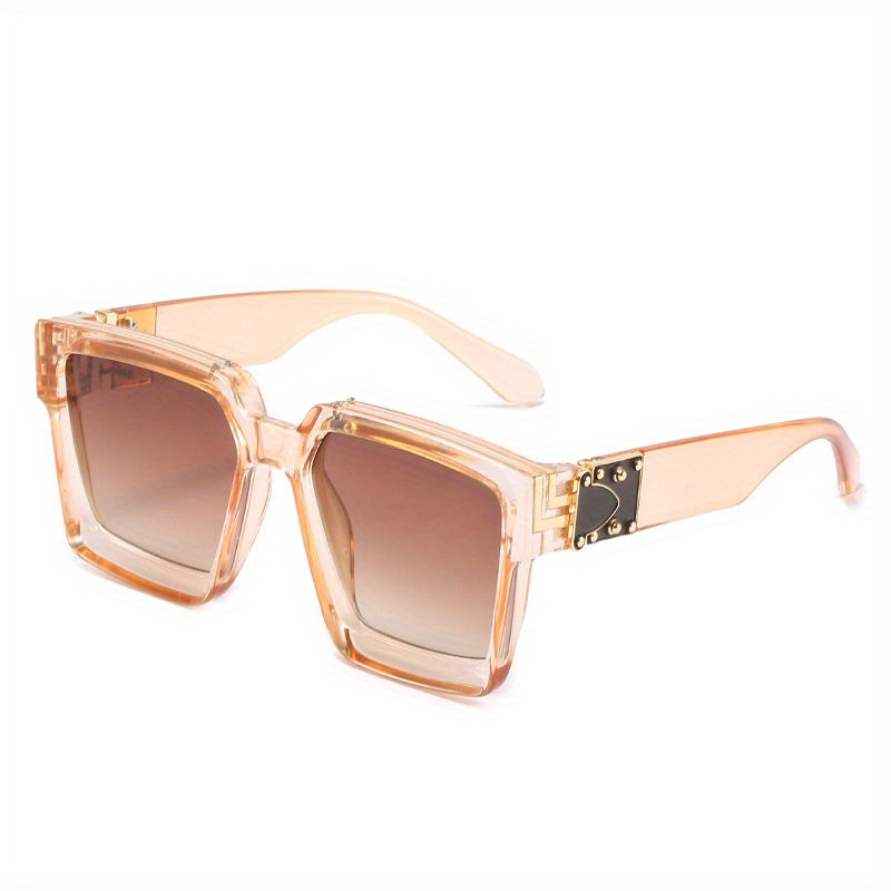 Square Graphic Frame Sunglasses UV400