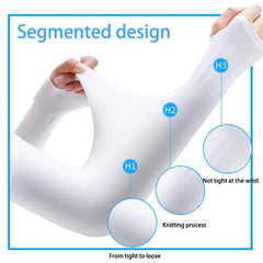 Cooling Arm Sleeves UV Sun Protection Cover Sports Basketball Golf Running