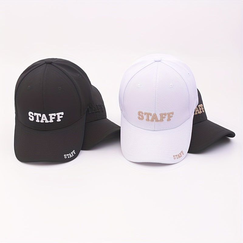 STAFF Letter Embroidery Baseball Cap For Men And Women