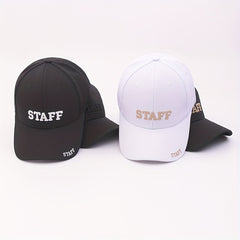 STAFF Letter Embroidery Baseball Cap For Men And Women