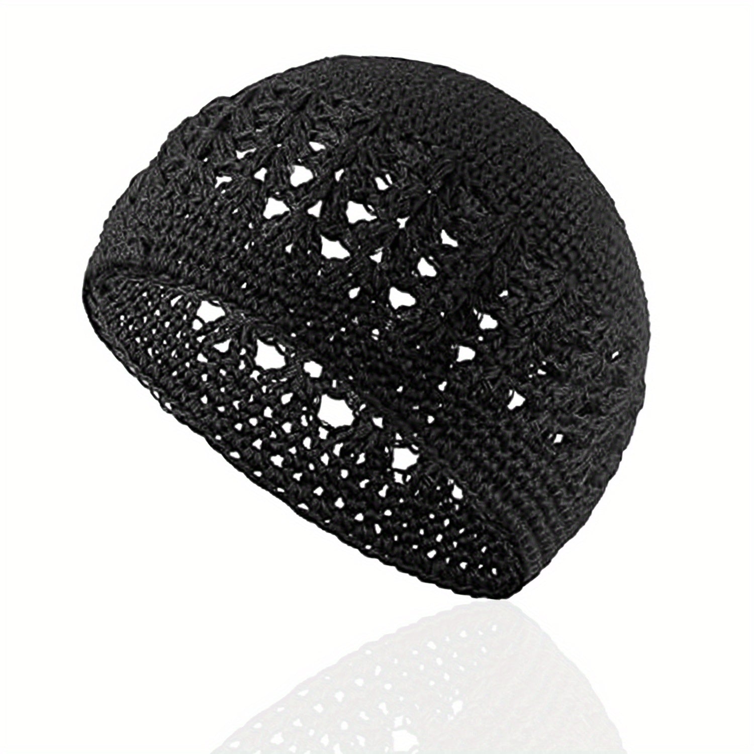 Hip Hop Knitted Beanie Hollow Crochet Beanie Elastic Hat