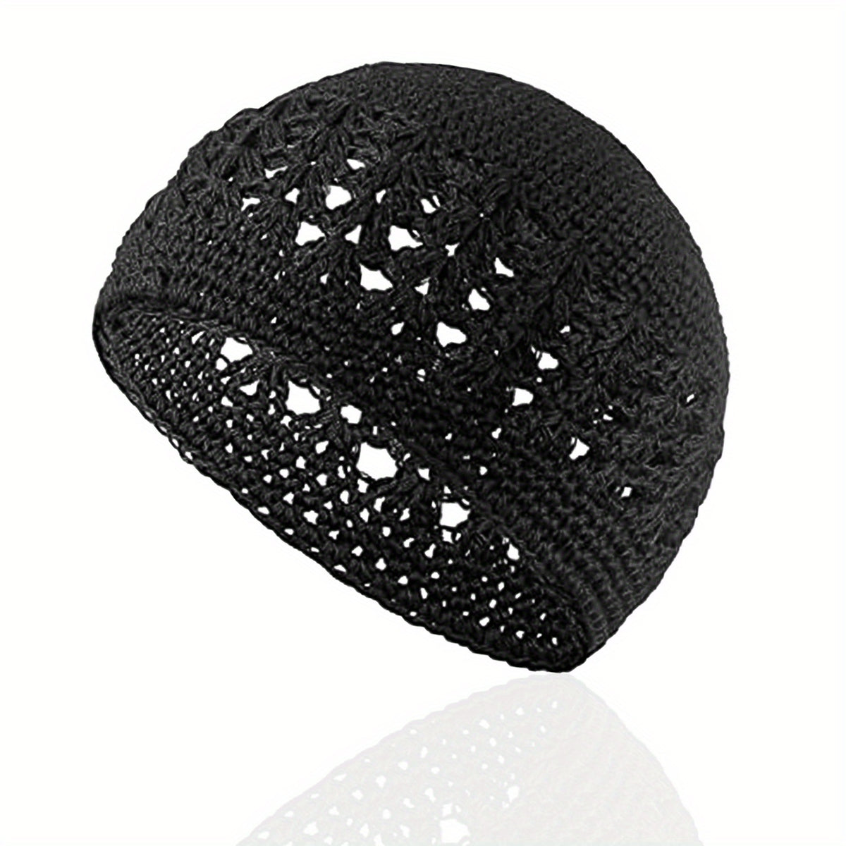 Hip Hop Knitted Beanie Hollow Crochet Beanie Elastic Hat
