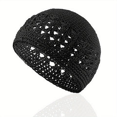 Hip Hop Knitted Beanie Hollow Crochet Beanie Elastic Hat