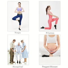 Non Slip Grip Yoga Socks - Anti Skid Grip Socks - Home Workout Socks