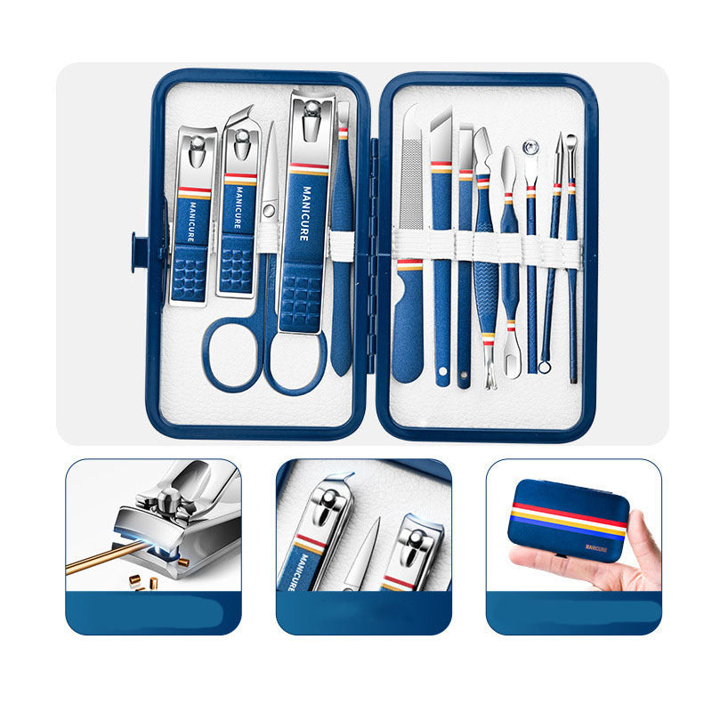 13pcs Nail Clipper Scissors Ear Picking Set Personal Care Accessories
