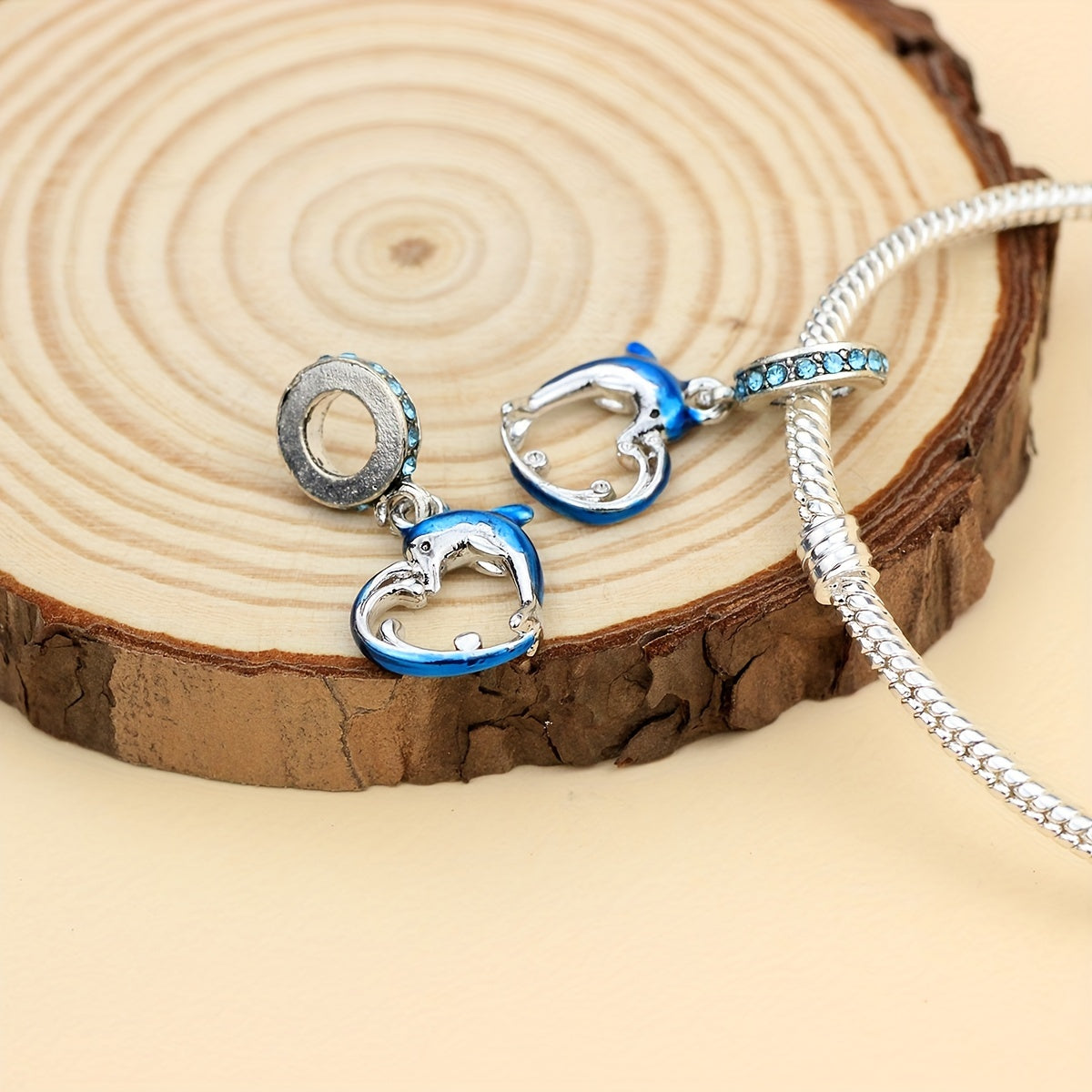 1Pc Turtle Dolphin Elephant Charm Alloy Pendant Beads