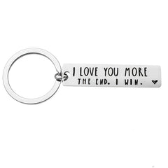 1pc Couple Stainless Steel Keychain Couple Gift Wedding Christmas Gift