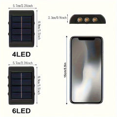 2pcs Solar Up & Down Wall Lights - Brighten Your Outdoor Space