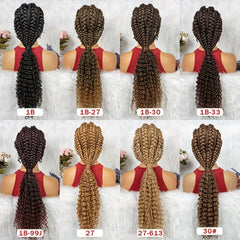 Low Ponytail Braid Wig Lace Front Synthetic Wig
