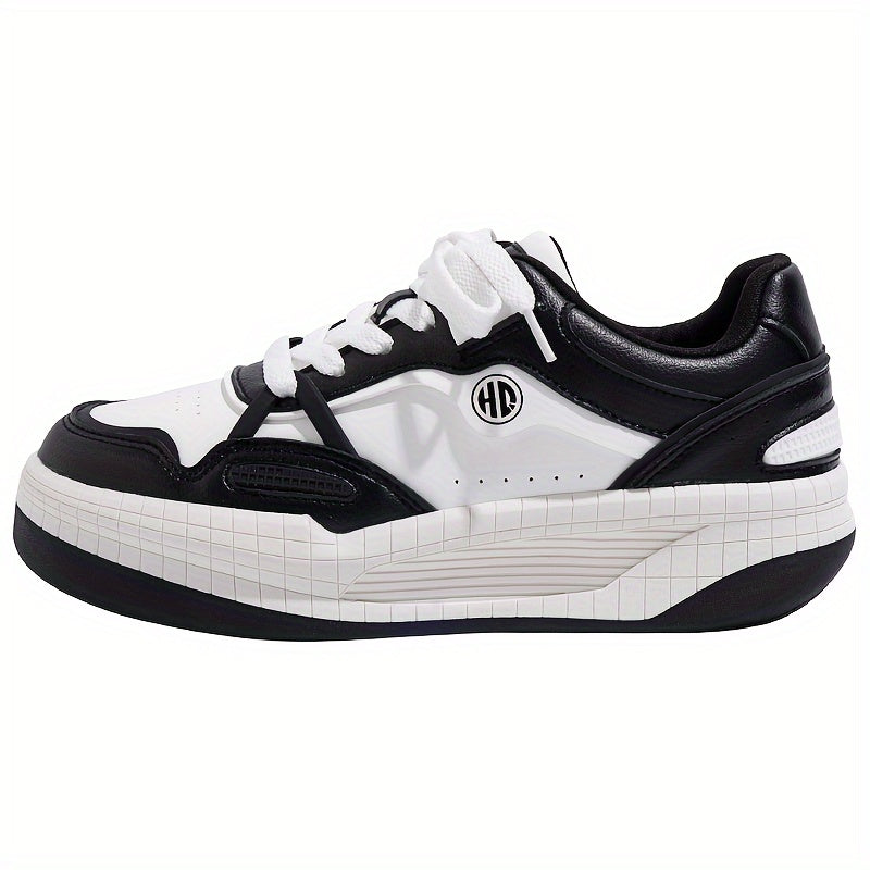 Peas Shoes Women's Thick Sole Skate Shoes Non slip Platform Sneakers