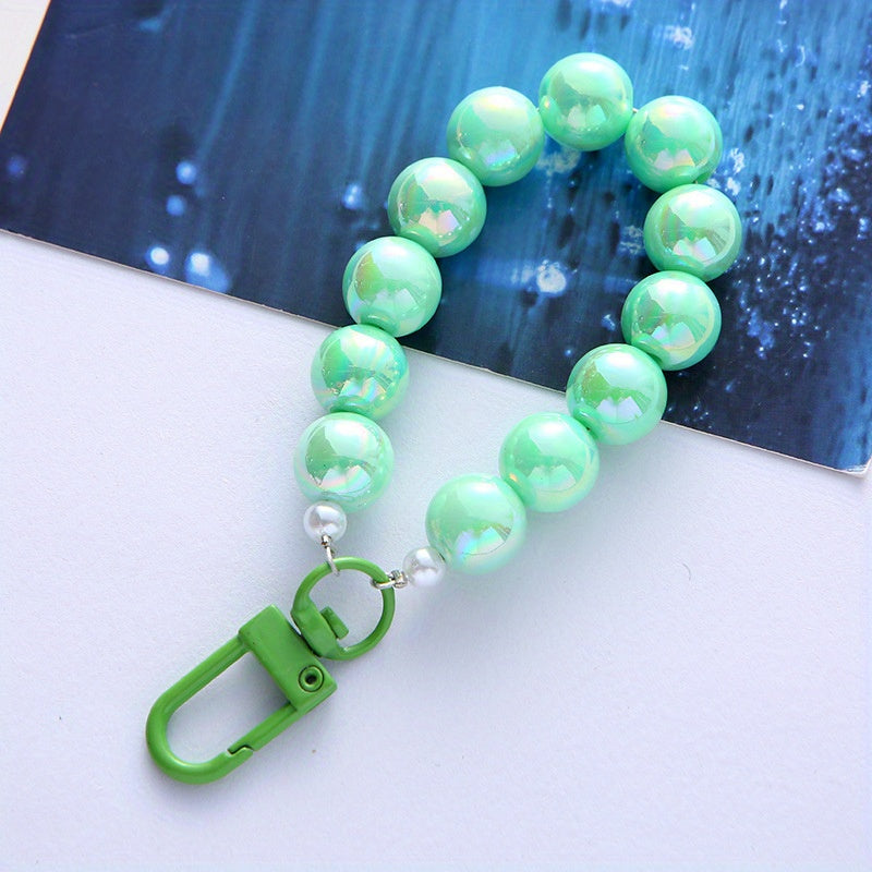 Colorful Beaded Keychain Pendant Bag Decoration Ladies' Mobile Phone Key Ring