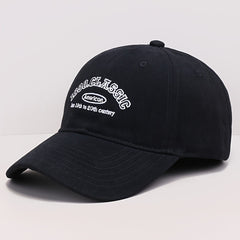 Letter Embroidered Baseball Cap Vintage Unisex Adjustable Sports Sun Hat