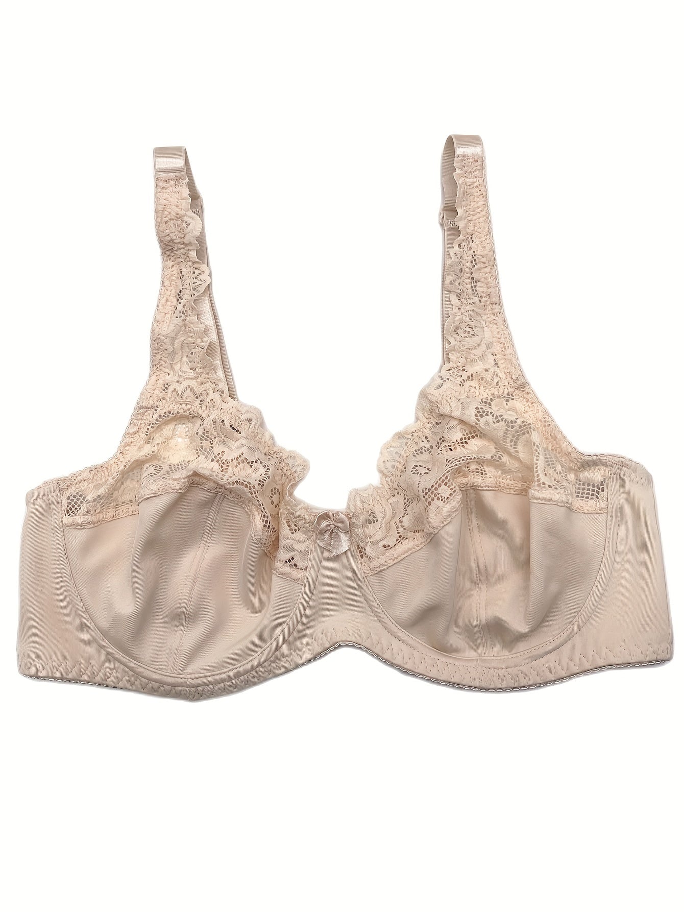  Sexy Bra Women's Plus Lace Underwire Full Cover Mini Bow Light Bra
