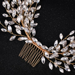 Crystal Pearl Bridal Hair Comb for Wedding