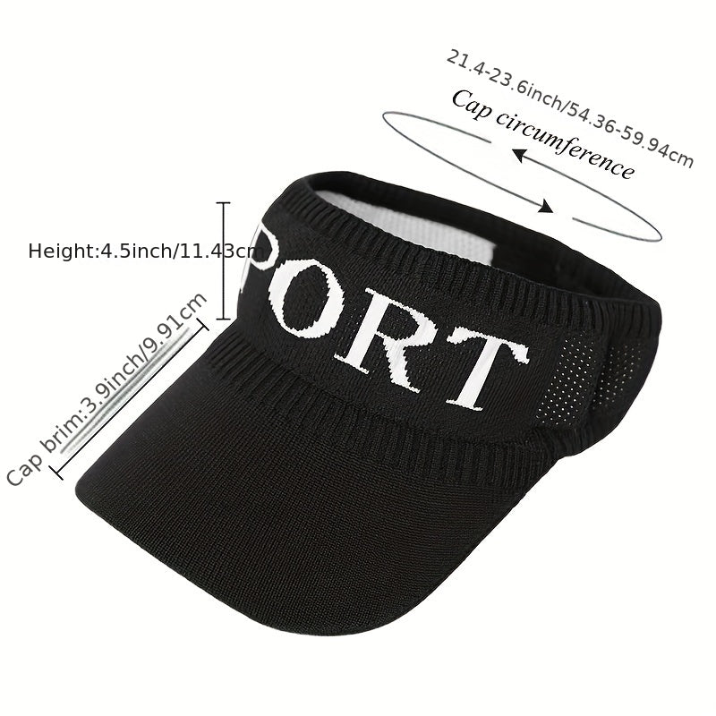 Men's Sports Visor Cap Headgear For Sports Hiking Golf