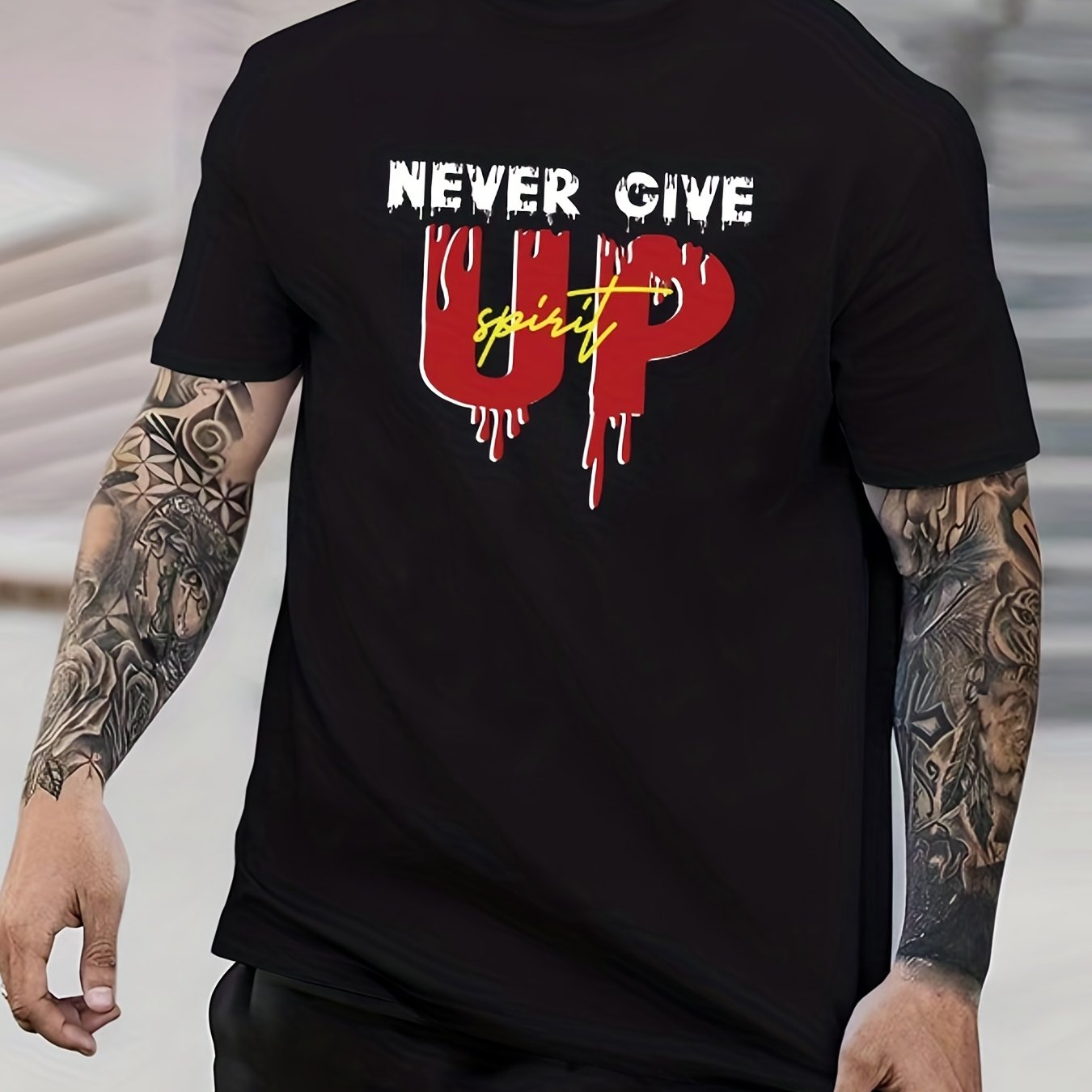 Men's Graphic Crew Neck T shirt Casual Comfy Tees For Summer