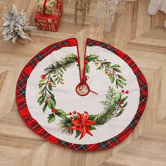 Christmas Print Tree Dress Cartoon Round Elk Christmas Tree Decoration