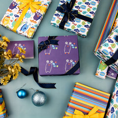 4pcs Colorful Gift Wrapping Paper Birthday Book Cover Background Paper