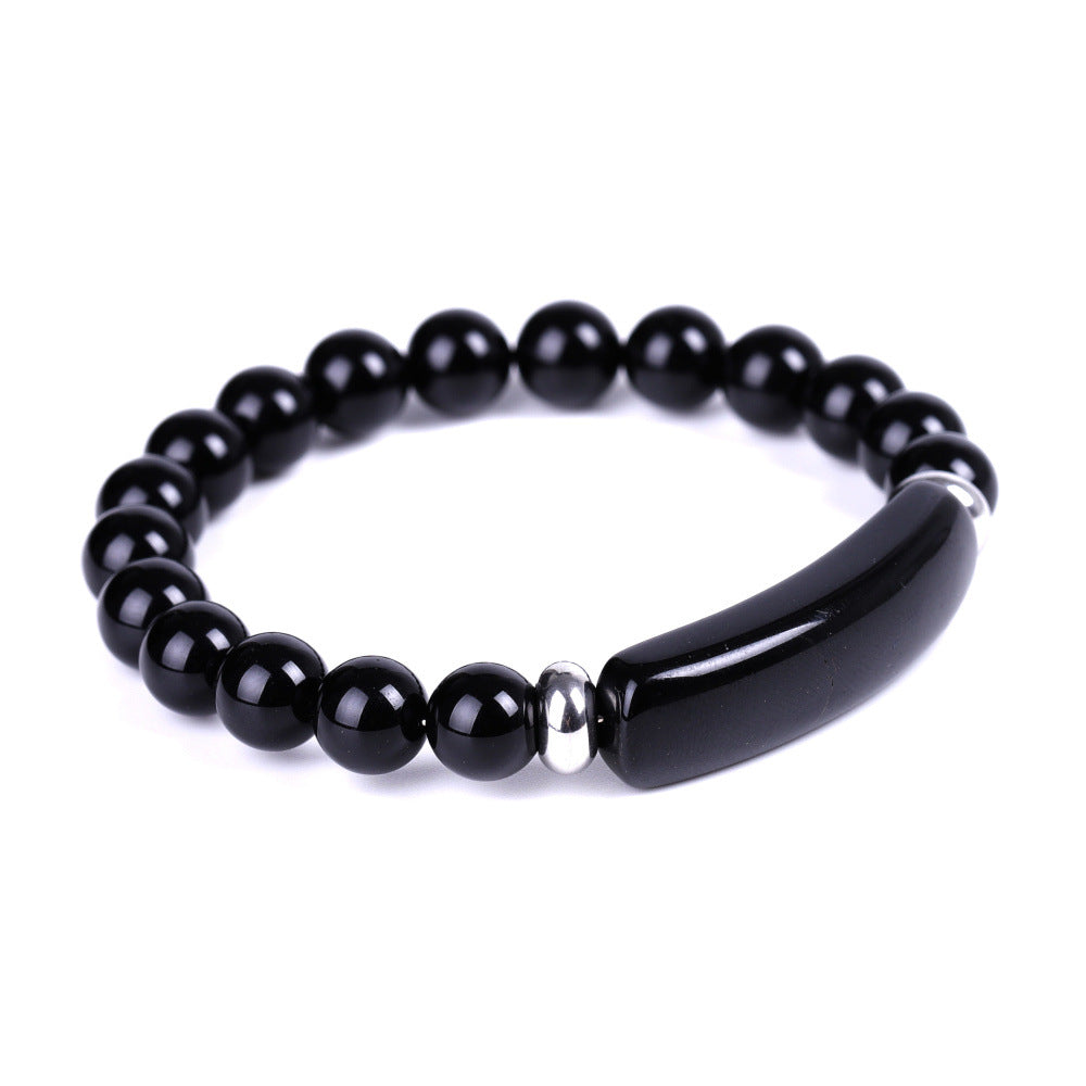 Healing Tiger Stone Rough Bracelet Chakra Crystal Heart Charm Jewelry
