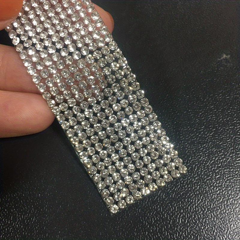 Self Adhesive Rhinestones Ribbon Roll 2mm Gemstones DIY Craft Wedding Party