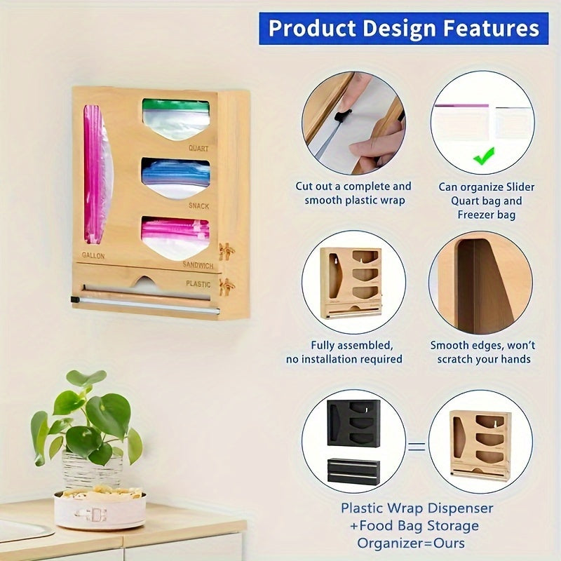 1pc Kitchen Drawer Organizer Bag Storage Desk Organizer Room Decor