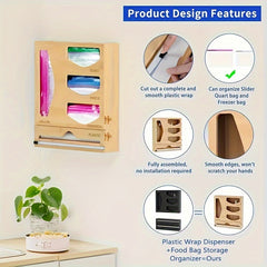 1pc Kitchen Drawer Organizer Bag Storage Desk Organizer Room Decor
