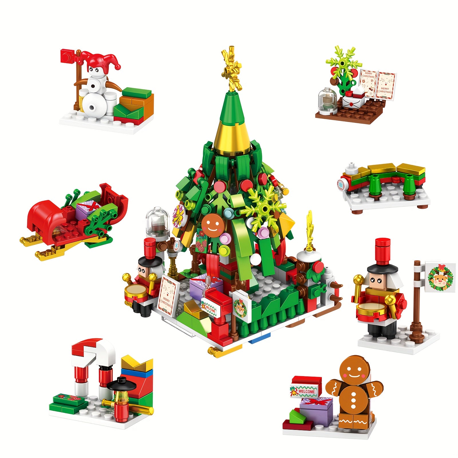 Advent Calendar Christmas Countdown Box 24 Mini Buildable Holiday Models Ages 6