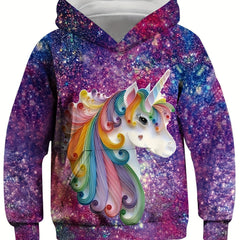 Boys Cartoon Animal Graphic Hoodie 3D Printed Hooded Top
