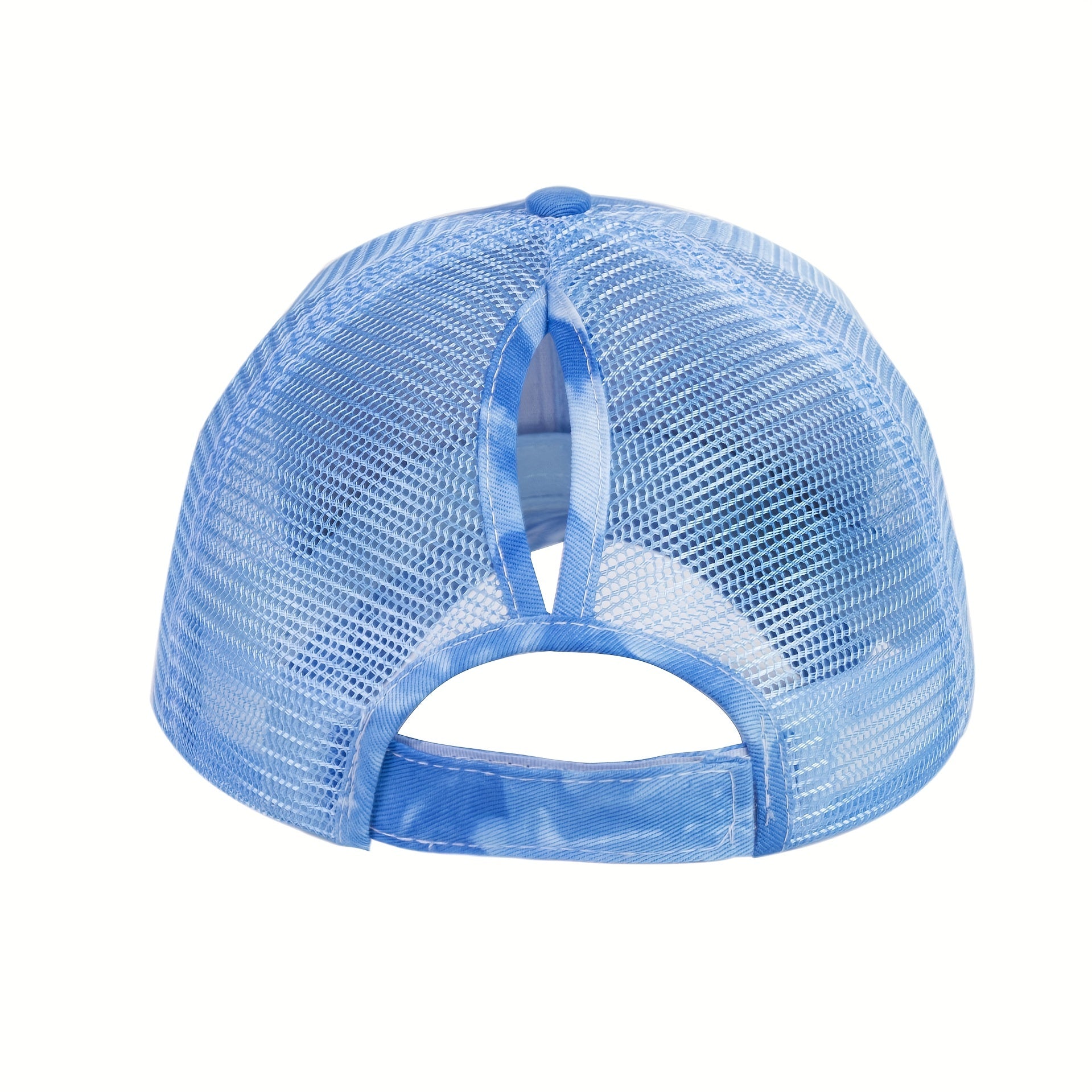 Tie Dye Ponytail Baseball Cap Mesh Trucker Hat Hip Hop Dad Hats Summer Sun Cap