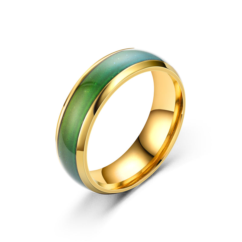 1pc Stainless Steel Couple's Changing Ring