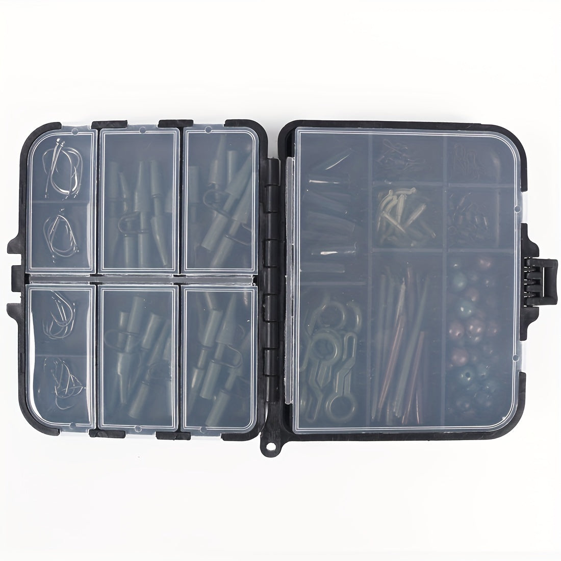 180pcs Carp Fishing Accessories Set w/ Storage Box Plastic Gear Supplies