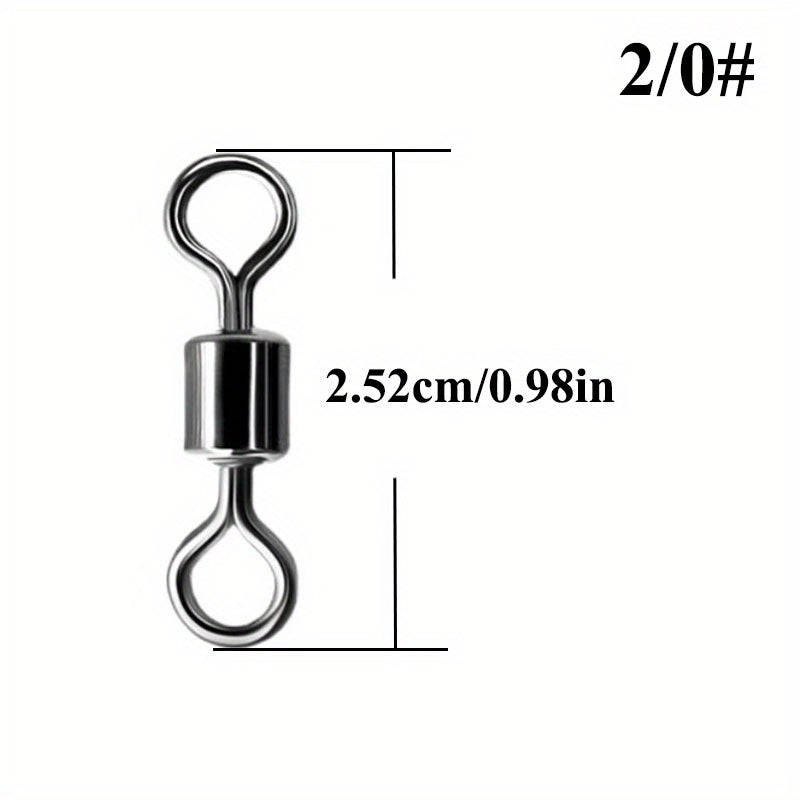 25pcs Copper/Stainless Fishing Swivels Saltwater 19-297lb