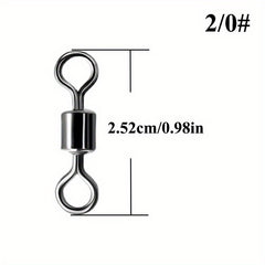 25pcs Copper/Stainless Fishing Swivels Saltwater 19-297lb