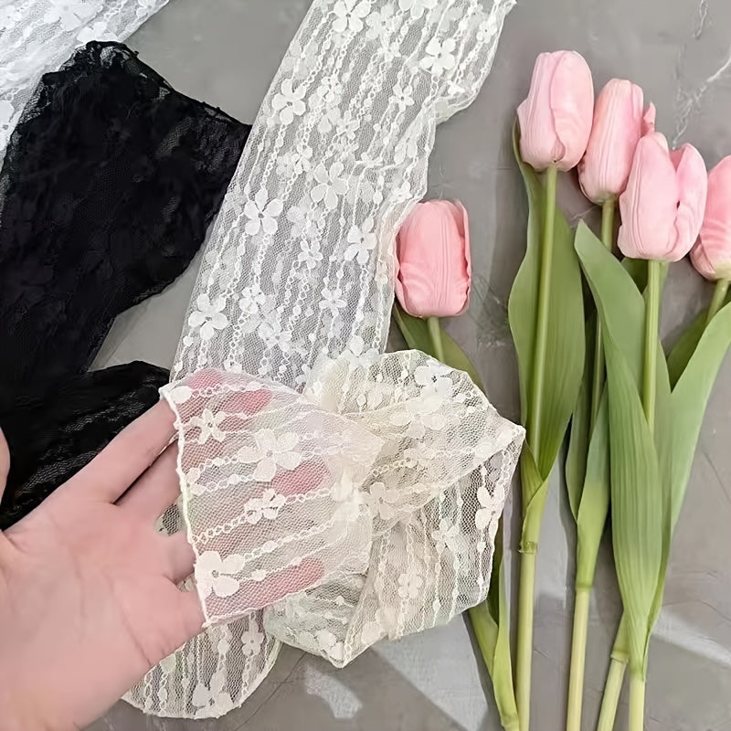 Floral Lace Mesh Socks Sweet & Lolita Sheer Stockings