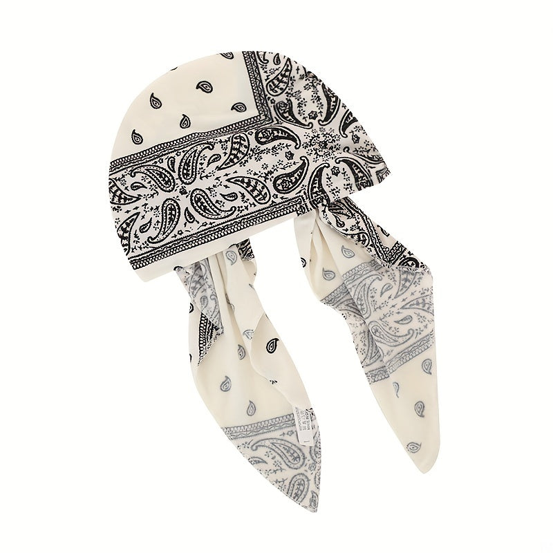 Paisley Print Head Wrap Turban Cap Headscarf Ramadan Hijab Chemo Cap