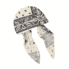 Paisley Print Head Wrap Turban Cap Headscarf Ramadan Hijab Chemo Cap