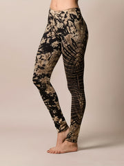  Retro Leggings Women's Plus Tie Dye Elastic High Rise Leggings