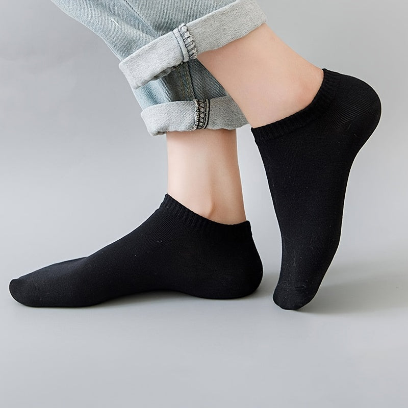 18 Pairs Solid Socks Comfy & Breathable Women's Stockings
