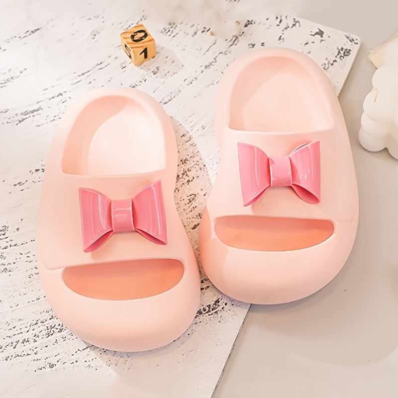 Girls Bowknot Slippers Non Slip Lightweight for Indoor Shower Pool