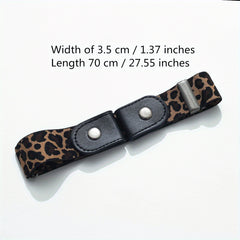 No Buckle Stretch Belt For Women Unisex Elastic Belts Jeans Dresses