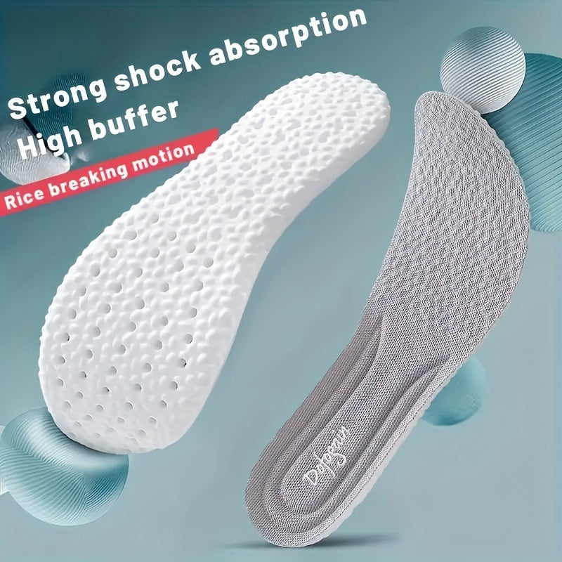 Elastic Large Particle Sports Insoles for Running
