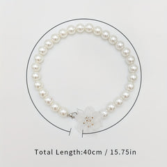 Faux Pearl Curtain Strap French Buckle & Curtain Holdback