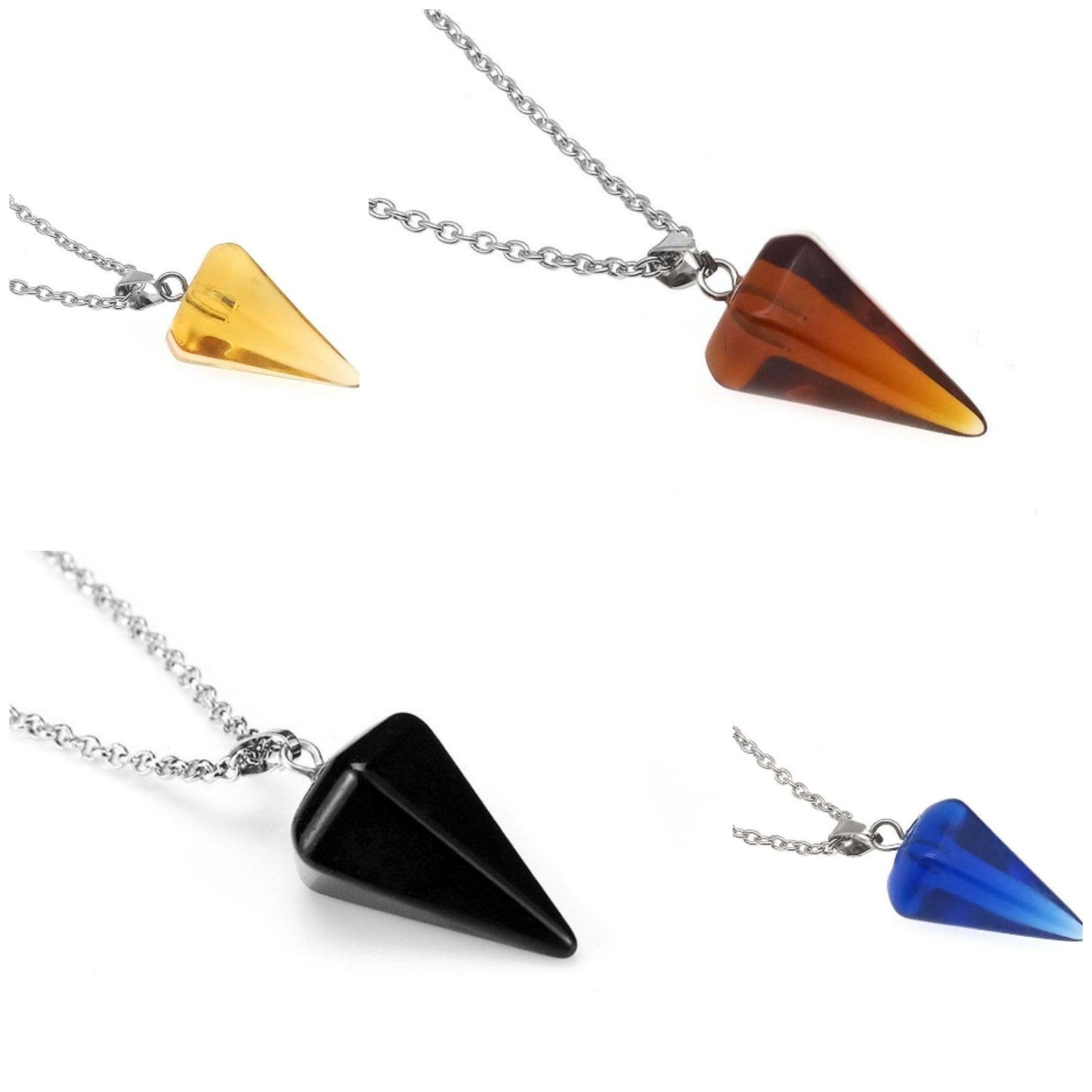 Hexagonal Crystal Pendant Necklace