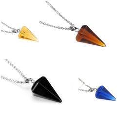 Hexagonal Crystal Pendant Necklace