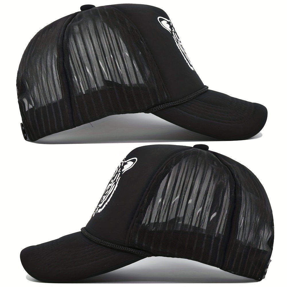 Men's Tiger Graphic Mesh Baseball Cap
